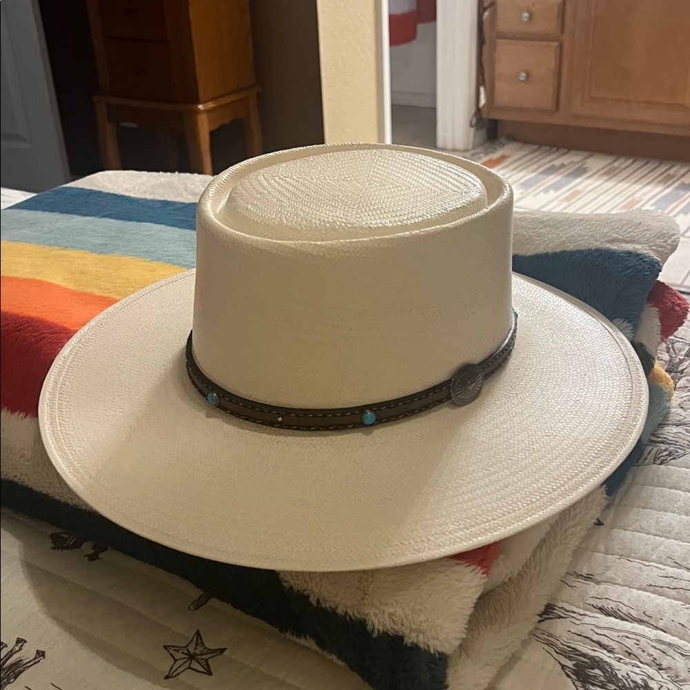 Stetson Gleeson straw sun hat - Picture 6 of 14